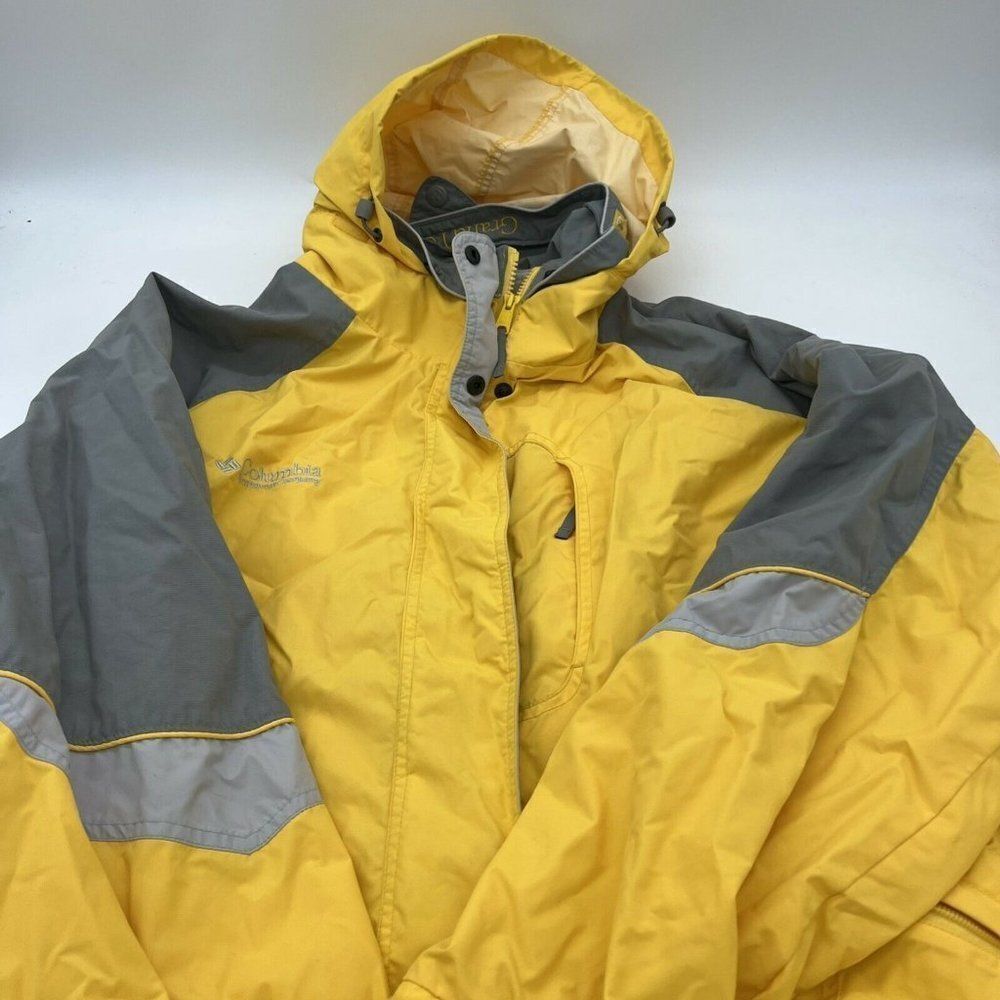 Columbia Women's Grand Peak II 3 in 1 Interchange Lime Yellow/Gray Jacket Sz XL